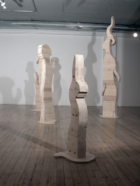 image of installation of Crossroads by Ed Pas at AKA Gallery in Saskatoon