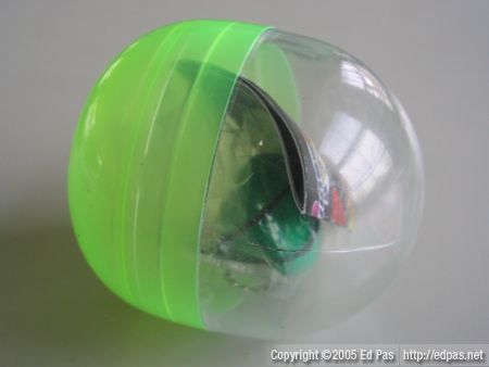 unchi in the plastic vending-machine bubble