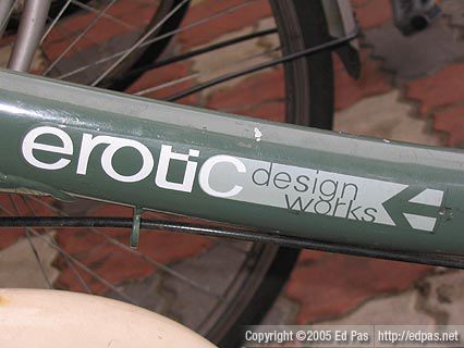 Detail of erotic bicycle