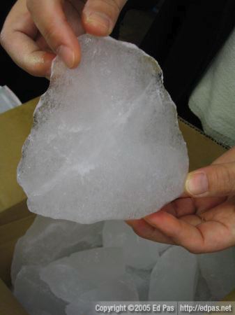 a chunk of ice from Antarctica
