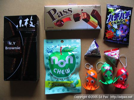 assorted candies and boxed sweets